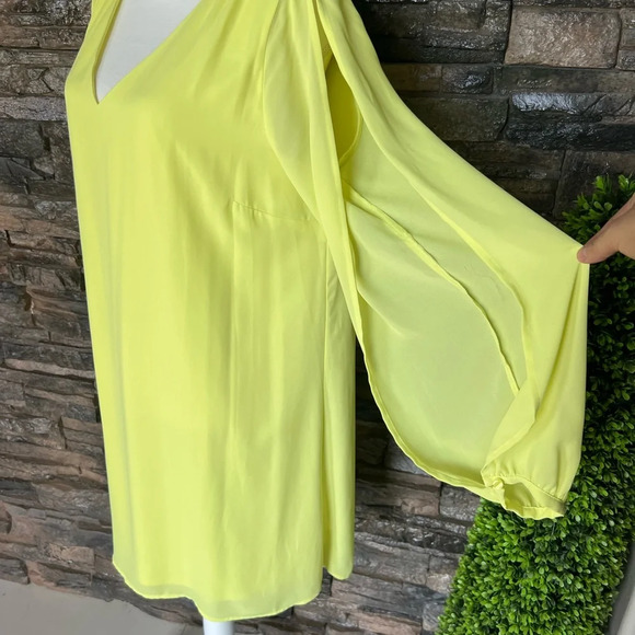 Worthington Bright Yellow Long Sleeve Dress - Picture 7 of 11